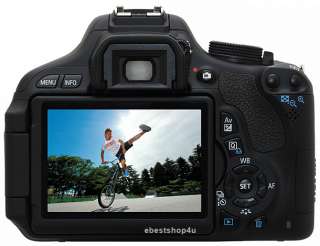 Canon EOS Rebel T3i 18MP DSLR Camera W/ EF S 18 55mm Lens 3” LCD+ 3 