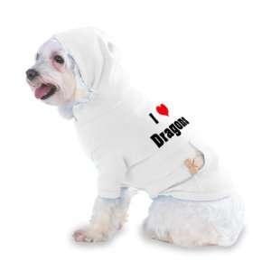   Dragons Hooded T Shirt for Dog or Cat X Small (XS) White