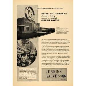  1952 Ad Jenkins Pipe Valves Union Oil Research Center 