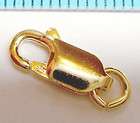 1x 18K VERMEIL GOLD plated STERLING SILVER LOBSTER CLAS