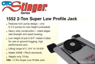 New SPX OTC Tools 2 Ton Super Low Profile Jack 1552  