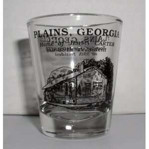  PLAINS GA. HOME OF FORMER PRES. CARTER SHOTGLASS Kitchen 