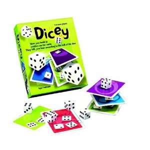   Puzzle Factory Dicey Card and Dice Stacking Game Toys & Games