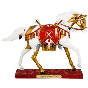 TRAIL PAINTED PONIES Horse LEGEND OF THE PLAINS Indian Shield 1E First 