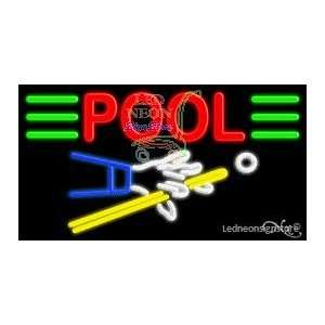  Pool Neon Sign 20 Tall x 37 Wide x 3 Deep Everything 