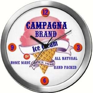  CAMPAGNA 14 Inch Ice Cream Metal Clock Quartz Movement 