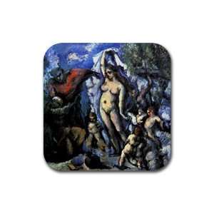  Temptation of St. Anthony by Paul Cezanne Square Coasters 