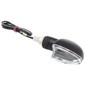   Short Stalk Turn Signals Black Body with Clear Lens Automotive