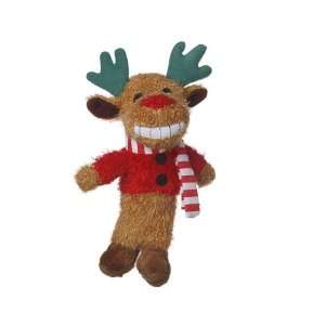   Inch Reindeer Loofa Plush Dog Toy That Squeaks