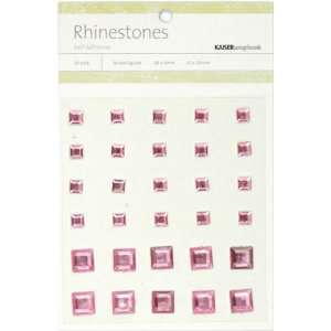  Kaisercraft Self Adhesive Rhinestones 30/Pkg, Square Mix 