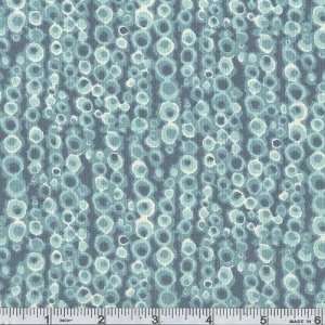  45 Wide Natural Effects Bubble Stripe Blue Fabric By The 