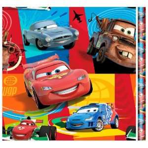   Lets Party By Hallmark Disney Cars 2 Jumbo Gift Wrap 