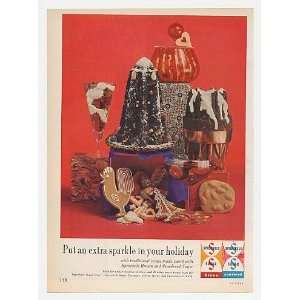  1962 Spreckels Brown & Powdered Sugar Holiday Treats Print 