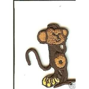  Monkeys  Iron On Embroidered Applique/Monkey w/Banana 