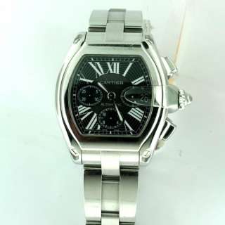 Cartier Roadster Stainless Chronograph XL Mens $10,300.00 Watch 