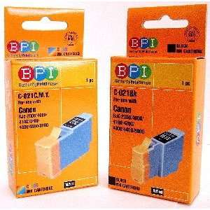  2 Pk BPI Canon compatible Black and Color Ink Cartridge 