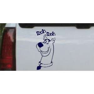 Navy 40in X 19.0in    Scooby Doo Ruh Roh Cartoons Car Window Wall 