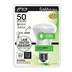   14 Watt Soft White R20 Armor Coat CFL Light Bulb