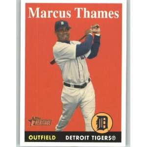  2007 Topps Heritage #112 Marcus Thames SP   Detroit Tigers 