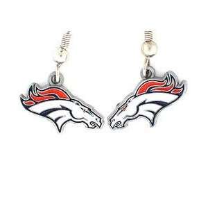 NFL Dangling Earrings   Denver Broncos Logo  Sports 