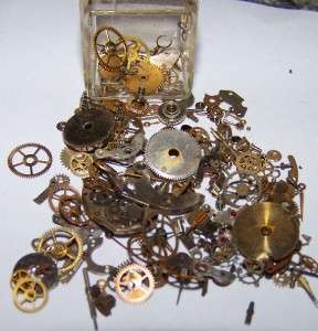   Lot GEARS Steampunk Watch Pieces Parts Movements Wheels Dials  
