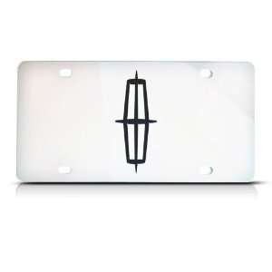 3D Lincoln Licensed Metal Mirror Finish Stainless Steel License Plate 