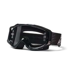   Huntington Black/White Speedmetal Clear AFC Lens Goggle Automotive