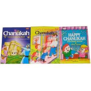  Chanukah Coloring and Activity Book 3 pack Toys & Games
