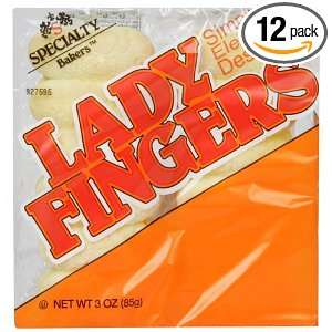 Specialty Lady Fingers, Soft, 3 ounces (Pack of12)  