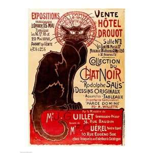  Poster advertising an exhibition of the Collection du Chat 