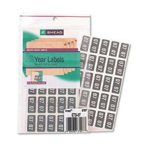  Smead Year 2007 End Tab Folder Labels SMD67907 Office 