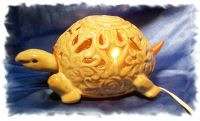 Gorgeous Ceramic Turtle Night Light lamp Soothing Color  