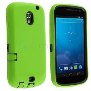 For Samsung I515 Galaxy Nexus Cell Phone Cover Hybrid Case Armor Green 