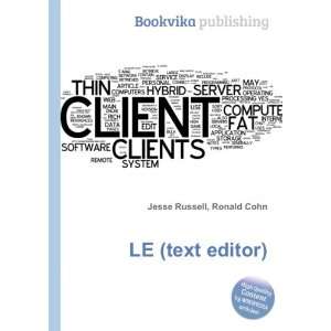  LE (text editor) Ronald Cohn Jesse Russell Books