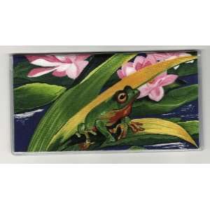 Checkbook Cover Frog Lilypad 
