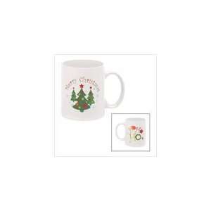  Cheery Christmas Greetings Mug Set of 4 New Everything 