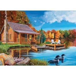  Autumn Cabin (1,000 Piece Puzzle) Toys & Games