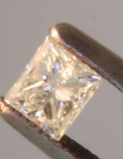 loose GIA certified princess .50ct diamond VS2 L vintage estate 