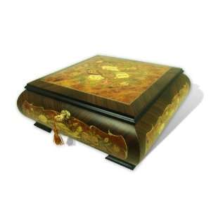  Hand Made Sorrento 30 Note Musical Jewelry Box featuring 