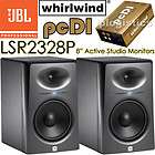 2x JBL LSR2328P 8 Active Studio Monitors and Whirlwind pcDI Stereo PC 