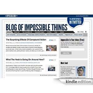    Blog Of Impossible Things Kindle Store Joel Runyon  ImpossibleHQ