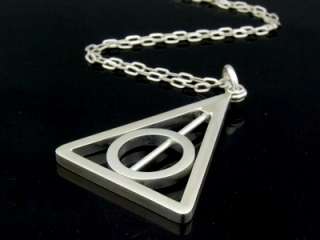 Harry potter the deathly hallows pendants with sterling silver chain 