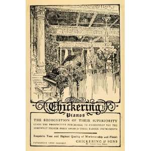  1903 Ad Chickering & Sons Pianos Famous Instruments 