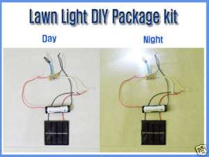 Solar Lawn Light DIY Package Kit, LED Red Color  