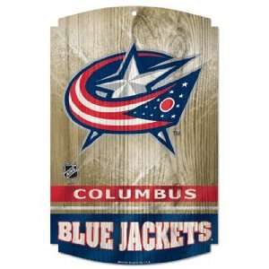  NHL Columbus Blue Jackets Sign   Wood Style Sports 