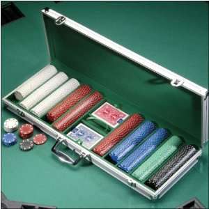    Aluminum Case & 500 Poker Chip Set Suits Design