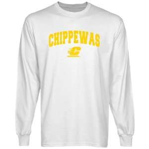  NCAA Central Michigan Chippewas White Logo Arch Long 