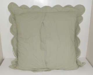 NEW CHARTER CLUB QUILTED SOLID MINT GREEN EURO SHAM  
