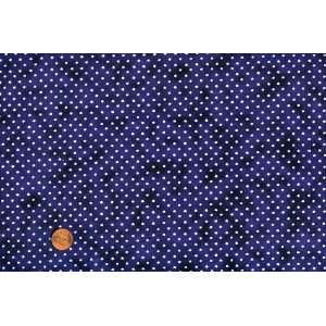  Marcus Brothers Seabreeze White Polka Dots on Deep Blue 