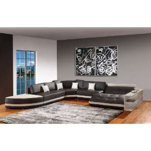  Modern Furniture  VIG  5012B   Modern Bonded Leather Sectional Sofa 